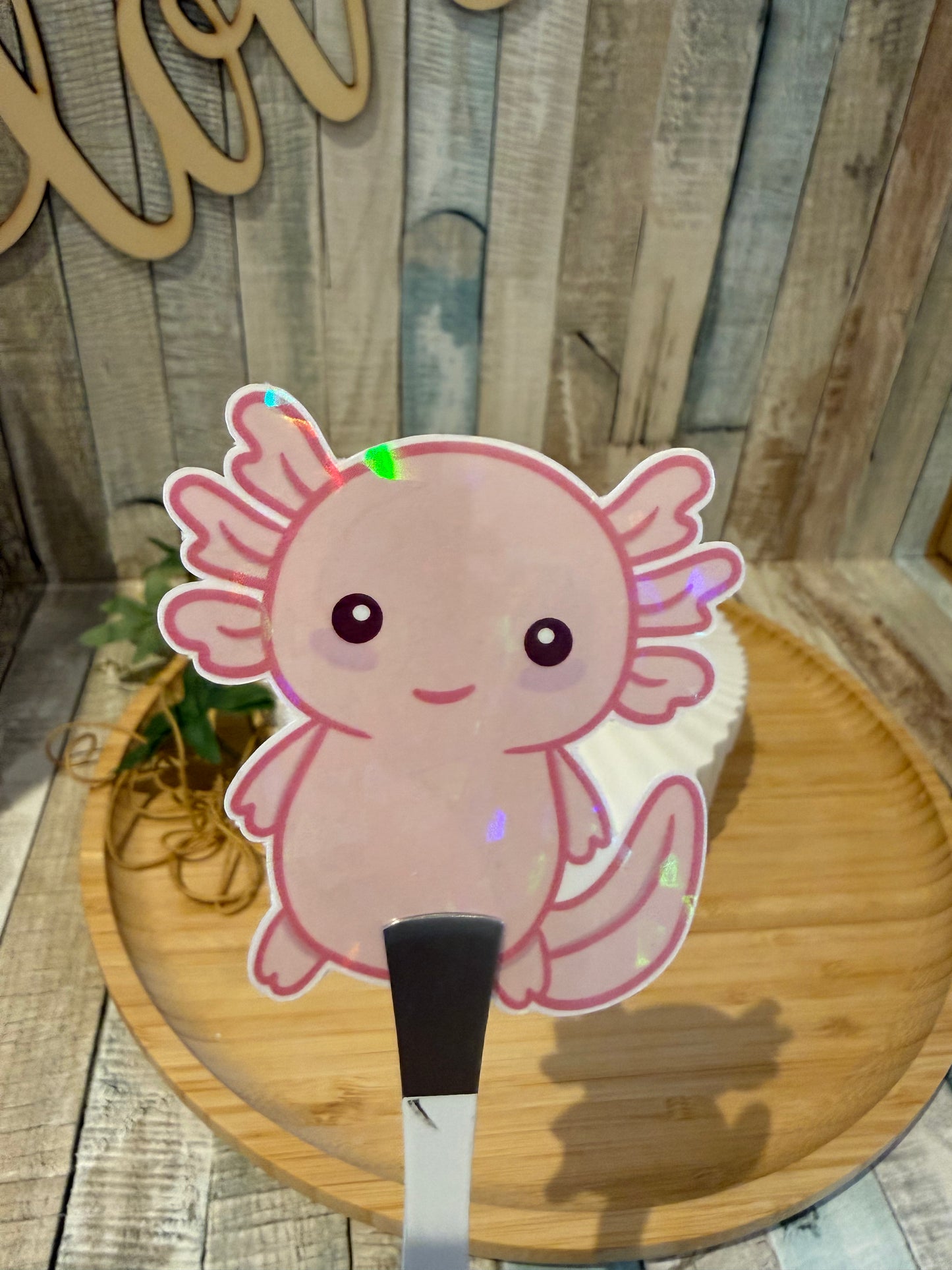 Sticker Axel der Axolotl, Aufkleber zum verschönern und dekorieren.