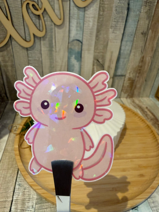 Sticker Axel der Axolotl, Aufkleber zum verschönern und dekorieren.