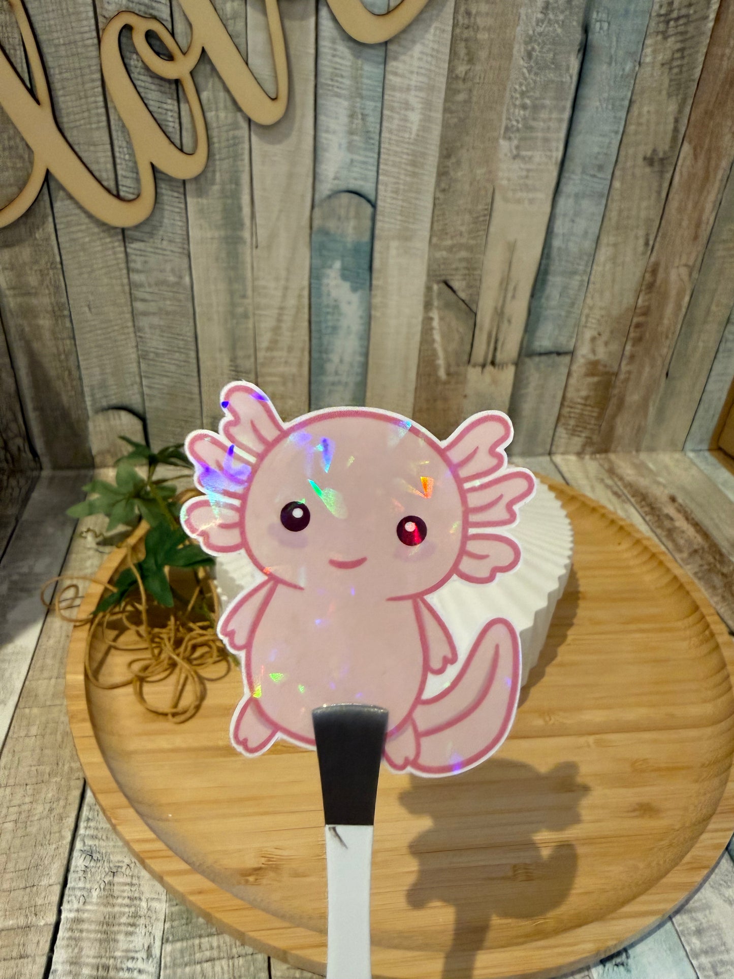 Sticker Axel der Axolotl, Aufkleber zum verschönern und dekorieren.