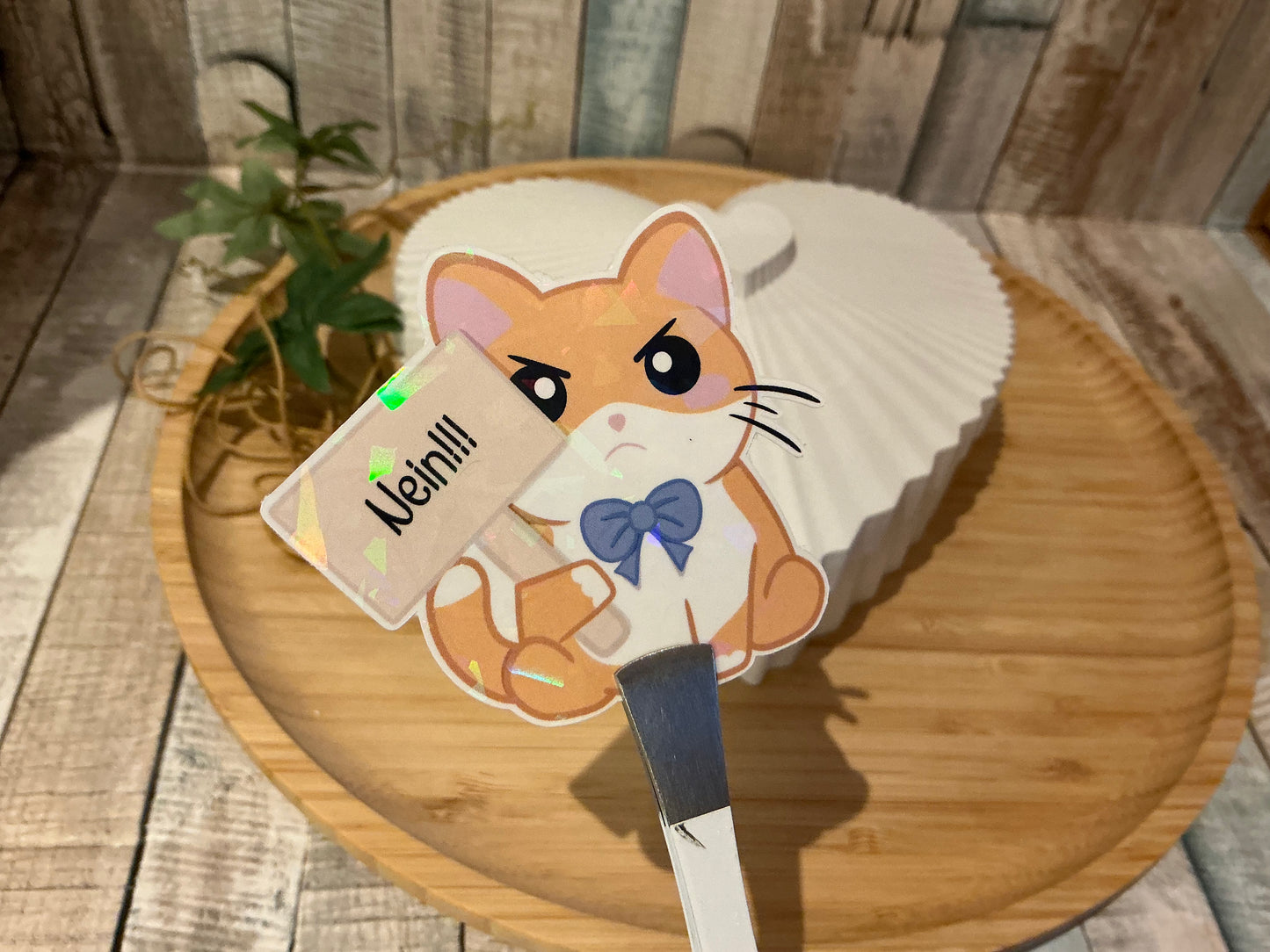 Kater Sam sagt Nein, Aufkleber zum verschönern und dekorieren.