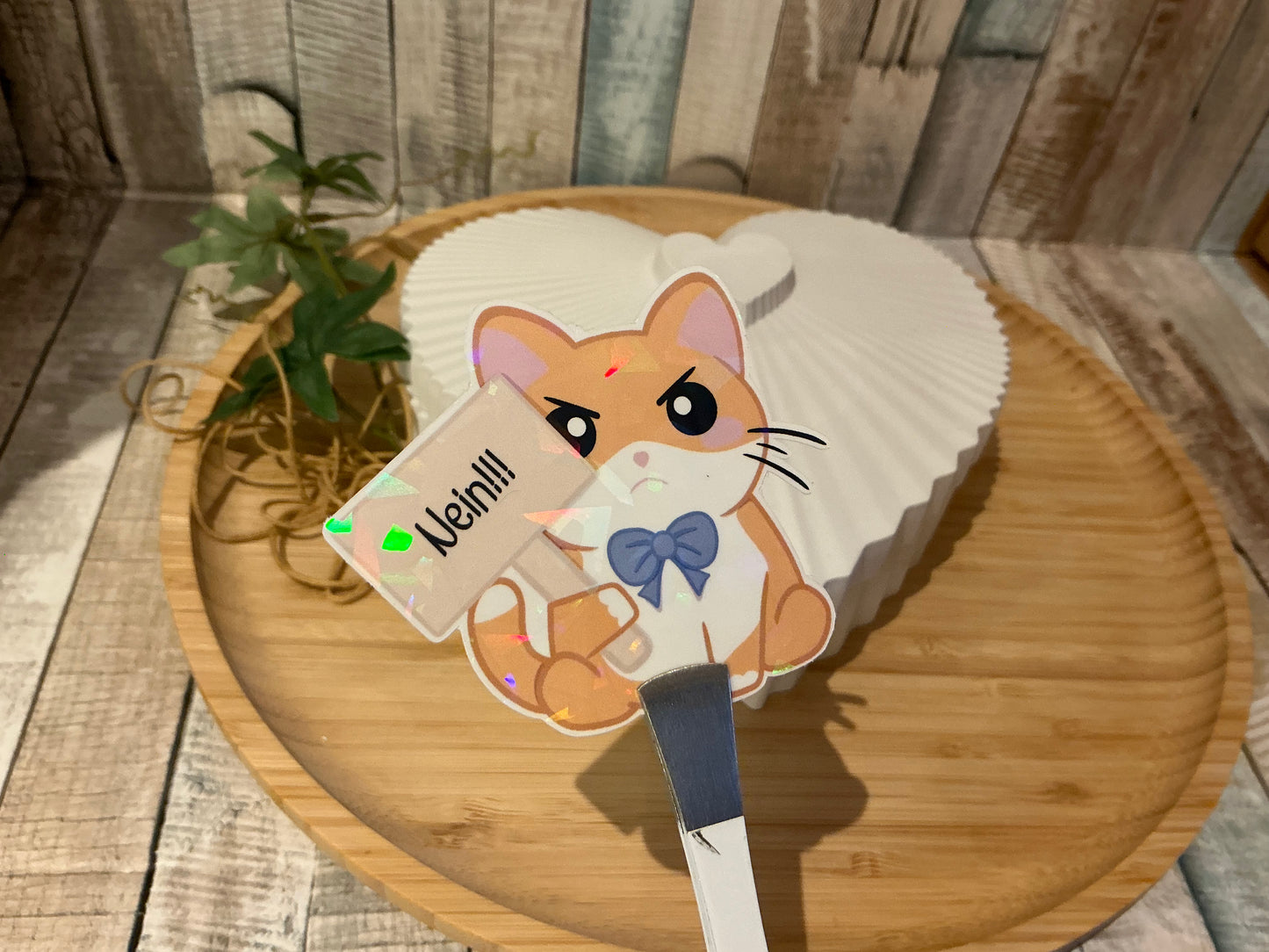 Kater Sam sagt Nein, Aufkleber zum verschönern und dekorieren.