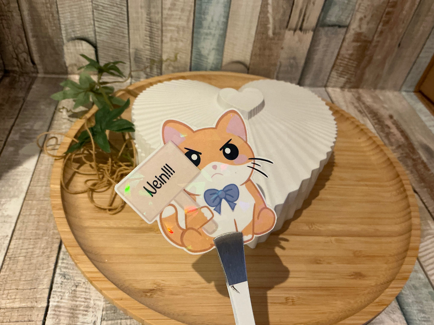 Kater Sam sagt Nein, Aufkleber zum verschönern und dekorieren.